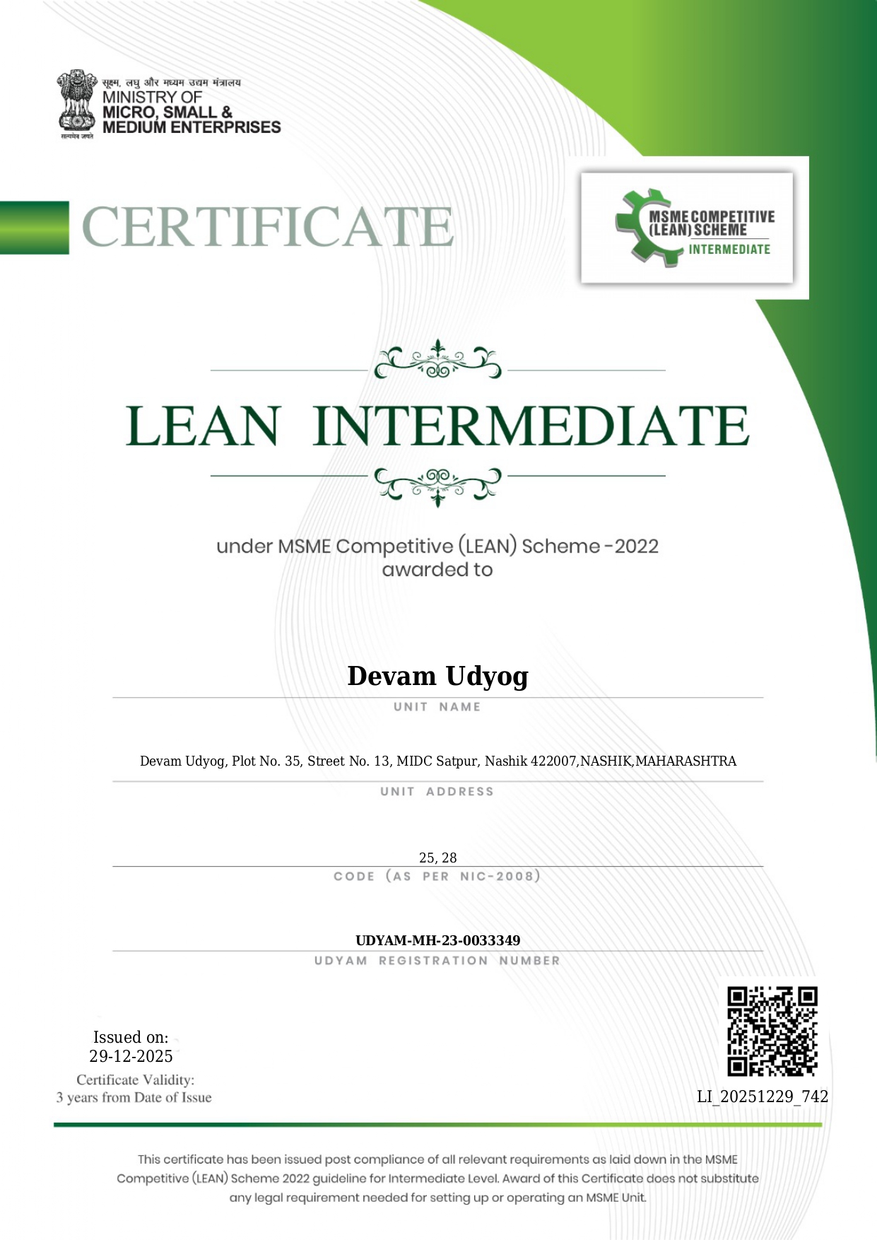 Certificate 3
